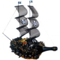 Корабль из конфет Черная жемчужина