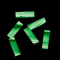Зеленый металлизированный конфетти 17х55мм
