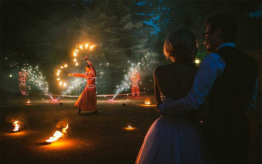 Огненное шоу на вашей свадьбе