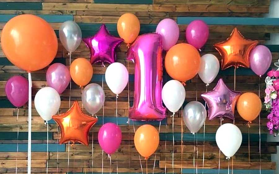 Воздушные шары на день рождения и юбилей