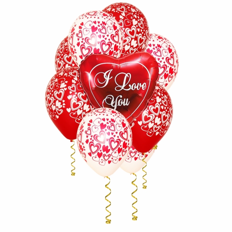 шары с поцелуями, купить шары на 14 февраля, розовые розы, купить цветы, шары на день святого валентина, букет из воздушных шаров, каскад из воздушных шариков, фольгированные сердечки, шары с гелием, букеты из шаров с доставкой