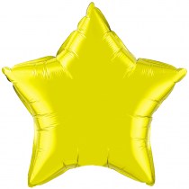 Фольгированная золотая звезда, наполненная гелием