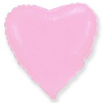 Фольгированное розовое сердце, наполненное гелием
