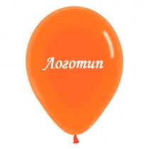 Печать логотипа на воздушных шарах 1+0 тираж 500