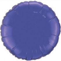 Фольгированный круг фиолетового цвета, наполненный гелием