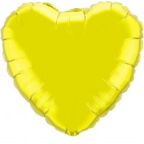 Фольгированное золотое сердце, наполненное гелием