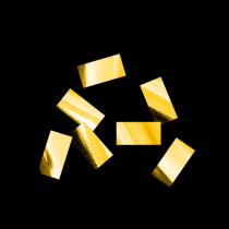 Золотой металлизированный конфетти 10х20мм