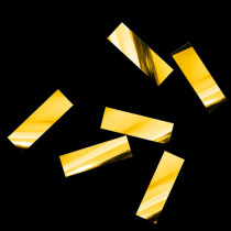Золотой металлизированный конфетти 17х55мм