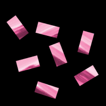 Розовый металлизированный конфетти 10х20мм