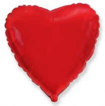 Фольгированное красное сердце, наполненное гелием