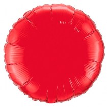 фольгированные шары, шары из фольги, воздушный шар круг, красный, с гелием, наполненный гелием, омск, в омске